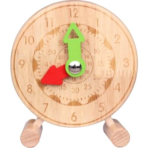 Kids Montessori Clock Toys Wonden Montessori Materials Time Teaching AIDs Educational Toys For Children Clock Learning Toys