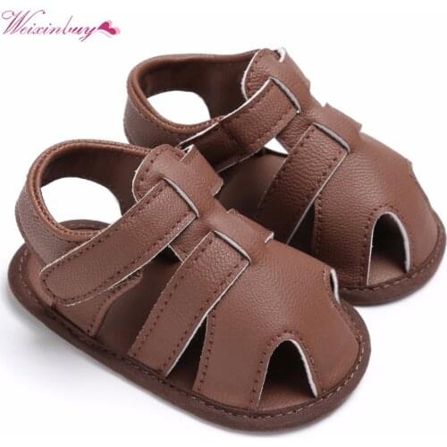 WEIXINBUY Newborn Baby Boys Shoes PU Leather kids schoenen First Walkers Soft Soled Infant Prewalker