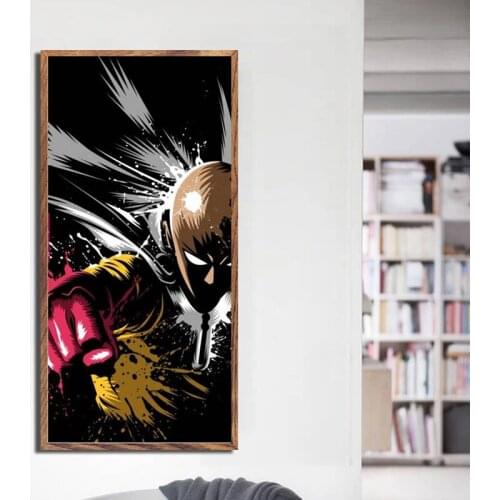 One Punch Man High Quality Original Design Anime Wall Art Print,50 x 70 cm,No Frame