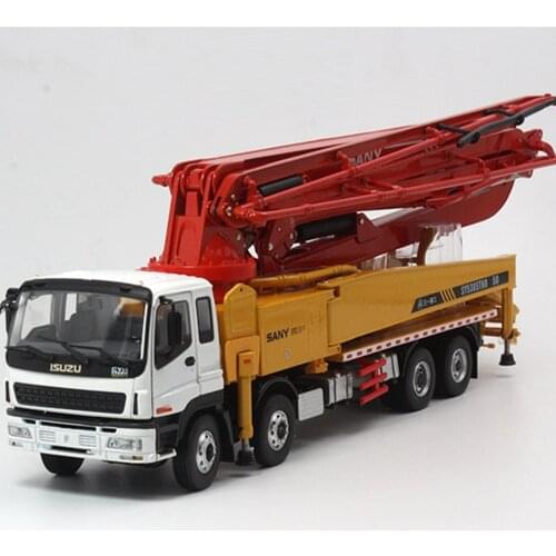 Original 1:38 50m X foot ISUZU Truck mounted concrete Pump Diecast model for collection