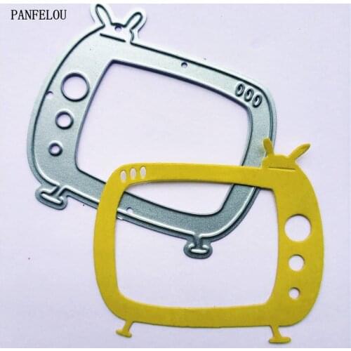 PANFELOU Cartoon TV Scrapbooking DIY album Easter wedding cards paper die metal craft stencils punch cuts dies cutting
