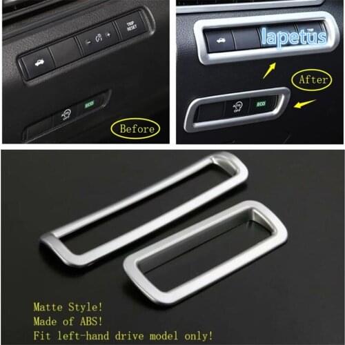Lapetus Front Headlight Headlamp Switches Buttons Decoration Frame Cover Trim ABS Matte Fit For Nissan Altima / Teana 2019 2020