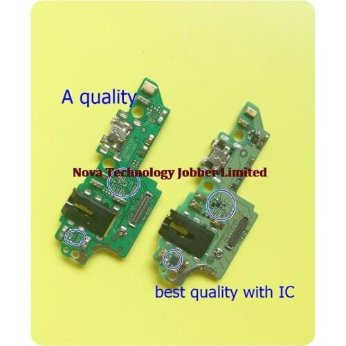 Wyieno For Huawei Honor 7X Charger Port Board USB Charging Connector Flex Cable Microphone Mic Plug Replacement Parts + Tracking