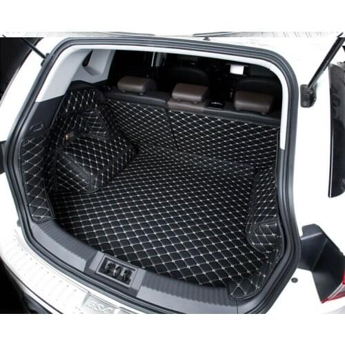 Custom Full trunk 3D mats leather pad for BMW F10 F11 F15 F16 F20 F25 F30 F34 E60 E70 E90 1 3 4 5 7 Series GT X1 X3 X4 X5 X6 Z4