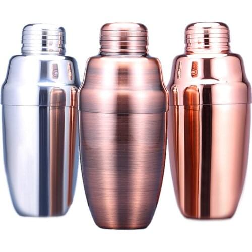 Stainless Steel 500ml 17oz Cocktail Shakers Heavy Weight Cobbler Shaker