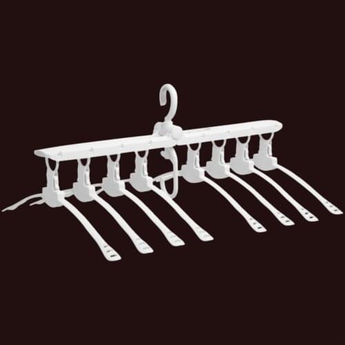 Foldable Rotatable Clothes Hanger Rack with 8 Hangers All in 1 for Clothing Multi Function Closet Organizer Space Saver JZ012