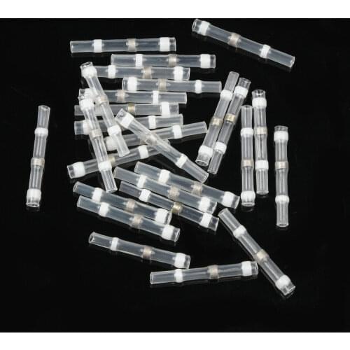 20PCS Heat Shrink Soldering Sleeve Terminals Insulated Waterproof Butt Connectors Kit Electrical Wire Soldered Terminals