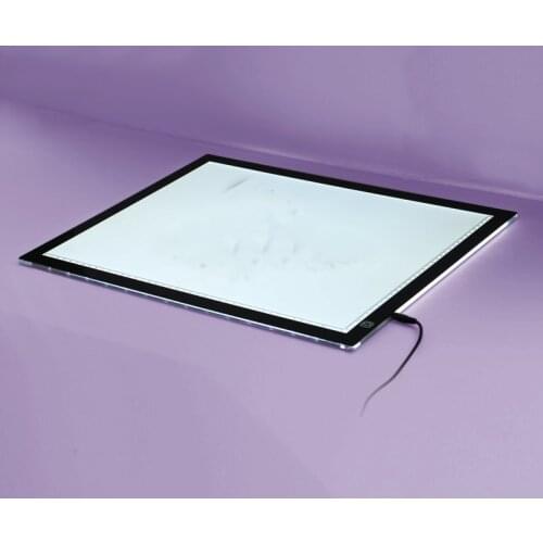 A4 Uper Slim and Bright LED Artcraft Tattoo Tracing Light Pad Light Box with USB Cable (Default as DC Port)