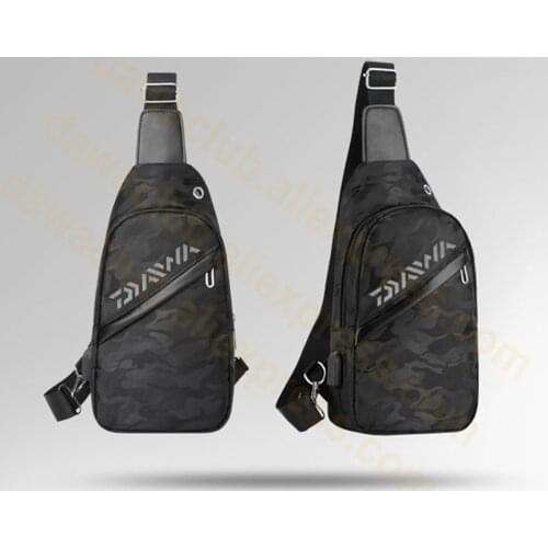 2019 Daiwa Fishing Backpack Waterproof Fishing Lures Reel Bag Straps Fish Tackle Bag Fishing Chest Pack Multi-pocket Tackle Bag