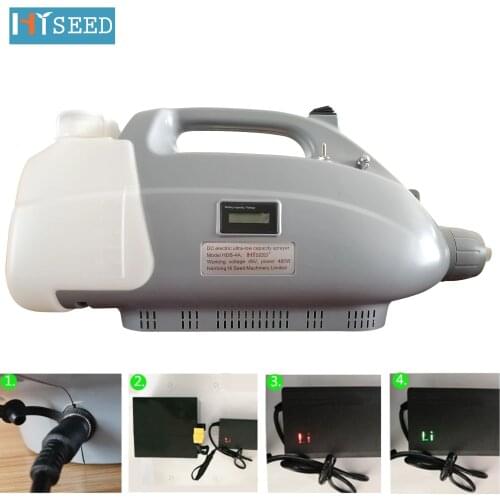 HISEED three nozzles High Quality Auto Disinfect Aerosol cordless Pest Control Battery Sprayer 0-50um