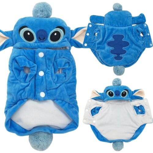 Winter Warm Pet Cat Dog Clothes for Small Dogs Cartoon Cotton Pet Costume Hoodie Chihuahua Pug Coat Jacket Puppy Clothing Outfit