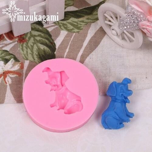 1pcs UV Resin Jewelry Liquid Silicone Mold Animal Dog Shape Resin Charms Molds For DIY Intersperse Decorate Making Jewelry