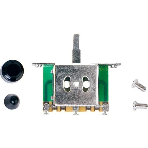 3 Way Switch, Metal Pickup Toggle Switch With 2 Black Tip Spare Parts For