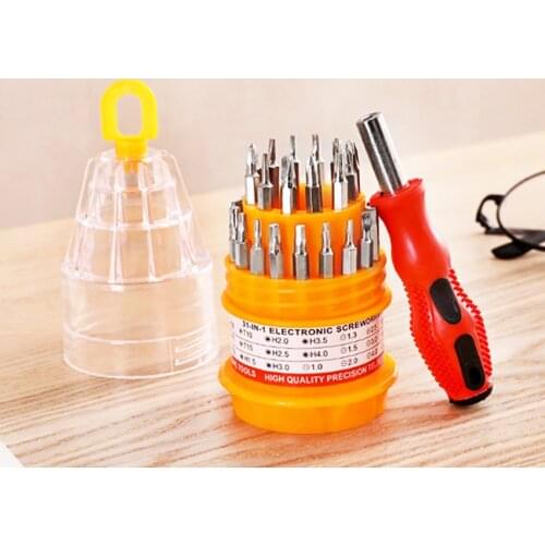 31 In 1 Screwdriver Multi-Function Precision Combination Maintenance Disassembly Machine Torx Hex Screw Driver Set Hardware Tool