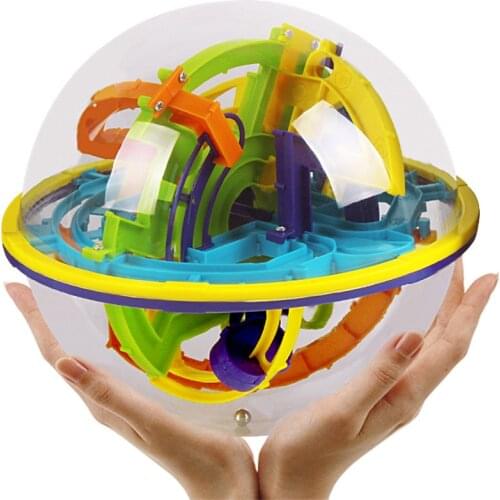 3D Magical Perplexus Maze Ball Intellect Ball Rolling Ball Puzzle Cubes Game IQ Puzzle Funny Balance Educational Toys for Kids