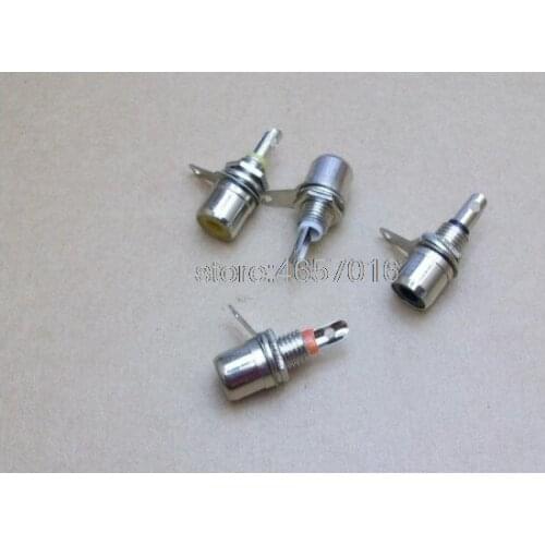 40 pcs metal RCA Phono Chassis Panel Mount Female Socket Metal Connectors