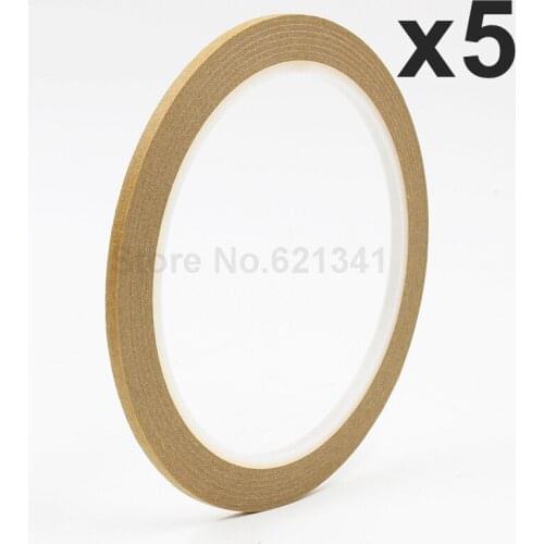 5Rolls Brown 3mm x 25m Draping Tape Pattern Making Supplies Masking Tape & Nail Art Tape Free Shipping