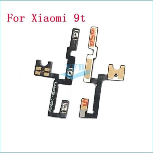5pcs For Xiaomi Redmi K20 / K20 Pro Mi 9T / 9T Pro Power On Off Volume Up Down Switch Side Button Key Flex Cable