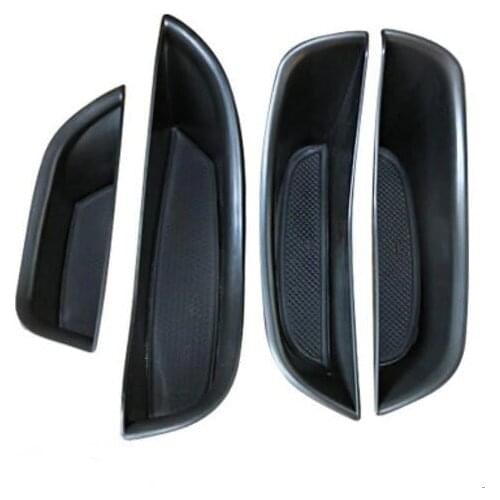 4pcs/set Car Styling Dedicated Door handle Storage Box phone holder Tray Pallet Case For Benz C class(2015) / GLC class