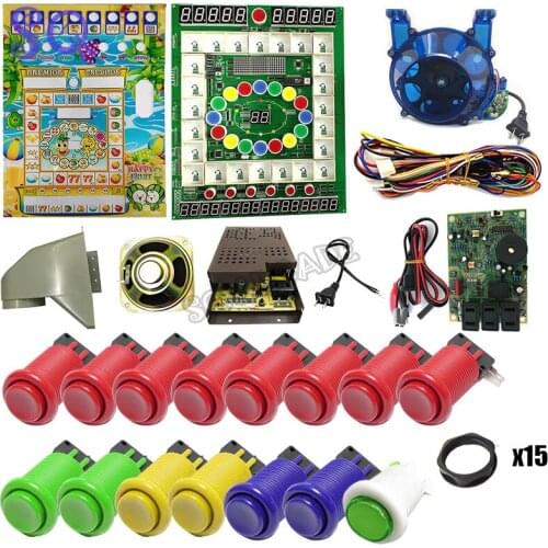 Casino machine Mario Slot Game DIY kit arcade push buttons Micro switch Motor Power supply Speaker Coin Operated Game cabinet