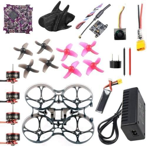 DIY RC Drone Kit 75MM Frame Play F4 BWHOOP Flight Controller FE200T VTX SE0802 1-2S Motor Nano 2 FPV Camera Spare Parts