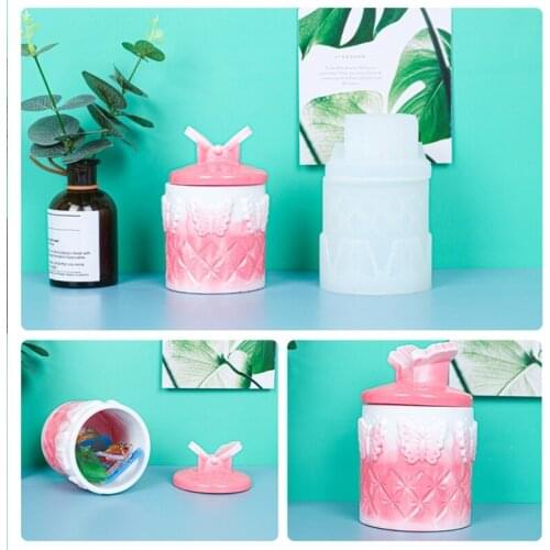 Butterfly Storage Box Epoxy Resin Mold Candle Cup Jewelry Holder Casting Silicone Mould DIY Crafts Ornaments Making Tool