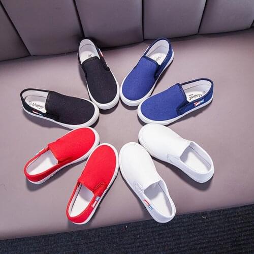 Children Shoes All-match Board Shoes Boys and Girls Baby White Shoes Flats Sneakers Solid Color Kids Simple Breathable Non-slip