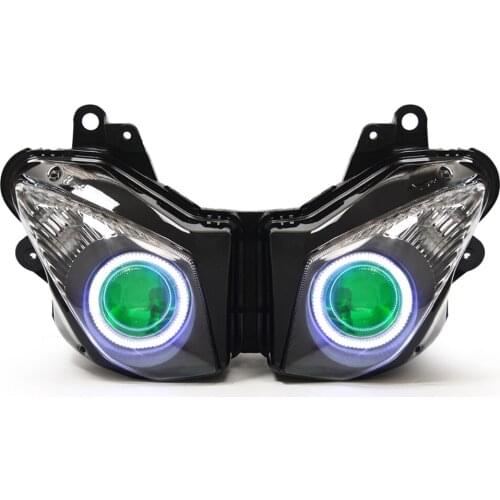 KT LED Motorcycle Headlight Assembly for Kawasaki Ninja ZX10R ZX-10R 2008-2010