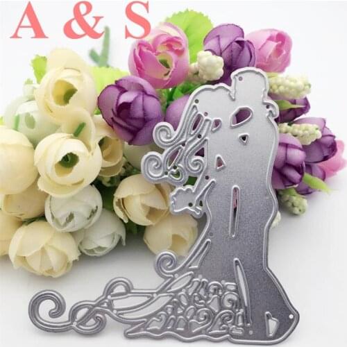 Q14 METAL CUTTING DIES Gold/Silver Wedding Lover Scrapbook card paper craft party decoration embossing stencil cutter