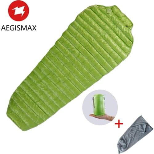 AEGISMAX MINI Goose Down Sleeping Bag Mummy Adult Outdoor Camping Ultralight Spring Autumn Summer Three-Season Sleeping Bag