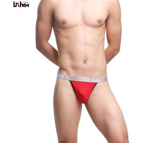 Sexy Gay Underwear Men Briefs Short Cotton Underpants Patchwork Penis U Convex Pouch Low Waist T Pants Cueca calzoncillos M-XL