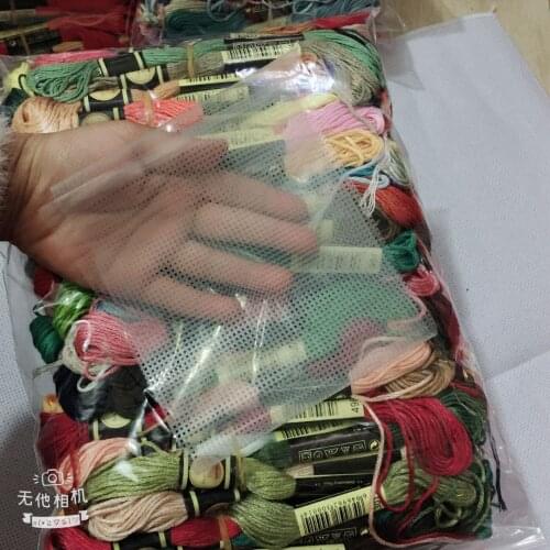 Oneroom CXC threads Similar DMC 447 Pieces Embroidery Cross Stitch Floss Thread 6 Strand+10cm*22cm water soluble canvas Gift
