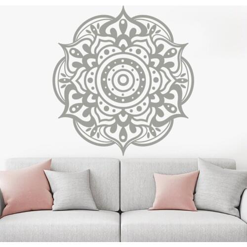 Wall Decals Mandala. Namaste Decal. Bohemian Bedroom Decor. Yoga Stickers. Indian Maroccan Pattern. Mandala Wall Art A12-068