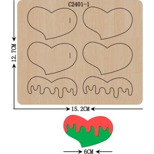 New Watermelon, bow Wooden die Scrapbooking C2401-1 Cutting Dies