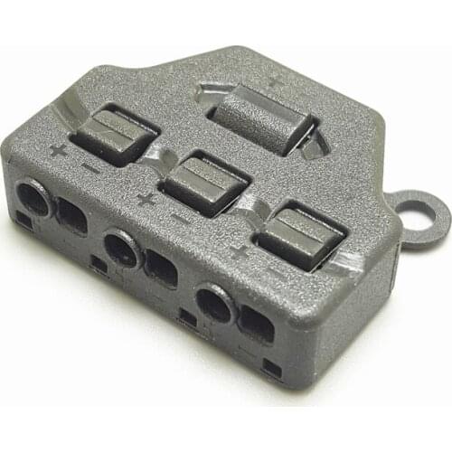 One Drag Three Parallel Splitter LED Lighting Lamp Connector 1 To 3 Press Type Wiring Terminal