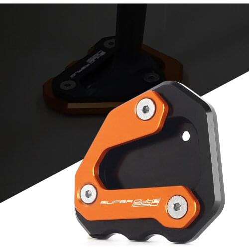 CNC Support Pad Puck Plate For KTM 1290 Super Duke R 2013 2014 2015 2016 2017 Motorcycle Kickstand Side Stand Enlarger