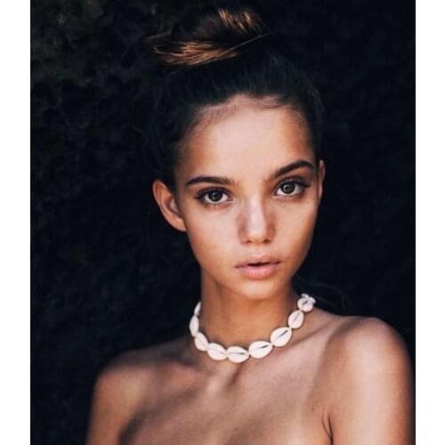 Boho Sea Shell Choker Necklace Women Natural Shell Jewellery Chocker Simple Neckless For Girls kolye jewellery