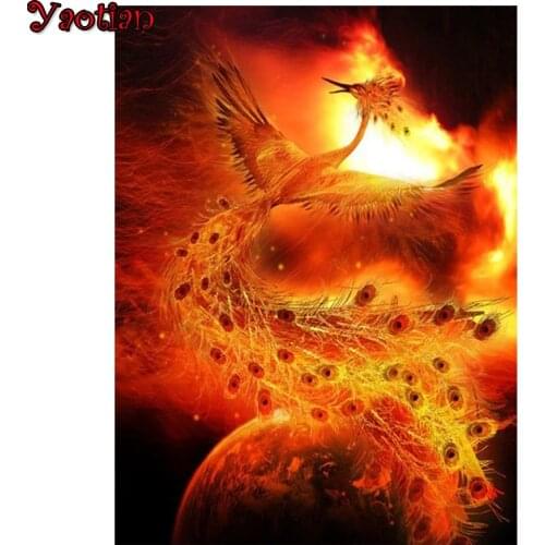 Flaming Phoenix Diamond Painting,Mosaic Diamond Picture Full Square/Round 5d Diamond Embroidery Sale,Wall Arts,Abstract art