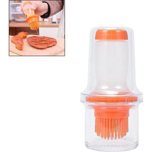 Portable Silicone Grill Oil Bottle Brush Baking Honey Oil Grill Brush Baking Paint Brush Kitchen Gadget