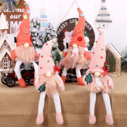 Christmas Faceless Doll Merry Christmas Decorations For Home 2021 Cristmas Ornament Xmas Navidad Natal Gifts Happy New Year 2022