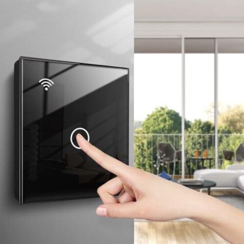 1/2/3 Gang Touch Panel Voice Glass Panel Wireless Wall APP Control Remote Switch Wifi Smart Light For Alexa Google Home WIFI
