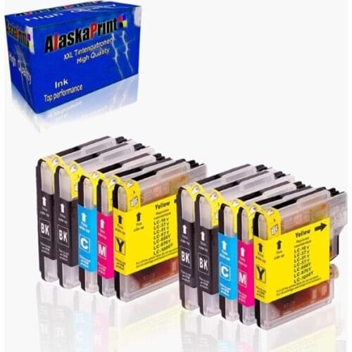 Compatible Ink Cartridge LC1000 LC970 (10 pcs) (Refurbished A+)