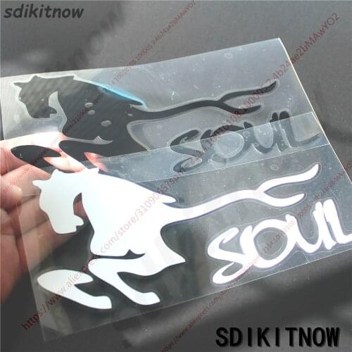 Horse Running Sports Sticker Racing Windows Door Body Decal Car Styling Fit For kia soul 2018 2010 2011 2017 2012 accessories