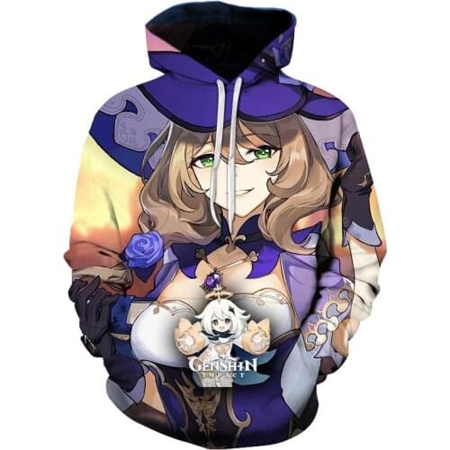 New Game 3D Genshin Impact Pullover Hoodies Kids Long Sleeve Sweatshirt Boy Girl Men Women Clothes Teenager Streetwear Hoodies