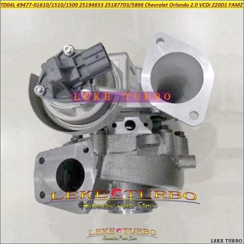 Turbo TD04L 49477-01610 49477-01510 49477-01500 4947701510 25194653 25187703 25185866 For Chevrolet Orlando 2.0 VCDi Z20D1 FAM Z
