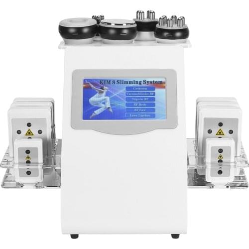 Hot Product 6 in 1 Vacuum Laser Radio Frequency RF 40K Cavi Lipo Slimming Ultrasonic Liposuction Cavitation Machine For Spa