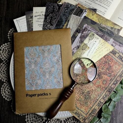 Vintage Design Paper Packs for Scrapbooking DIY Projects/Photo Album/Card Making Crafts