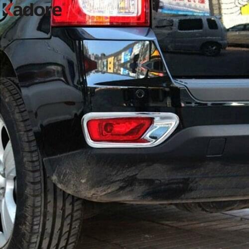 Exterior Car Accessories For Jeep Compass 2011 2012 2013 2014 2015 ABS Chrome Rear Fog Light Lamp Cover Sticker Decoration Trim