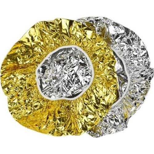 Waterproof Heat Insulation Ultra-thin Nourishing Dry Disposable Elastic Aluminum Foil Bath Hoods Shower Baking Oil Hair Cap