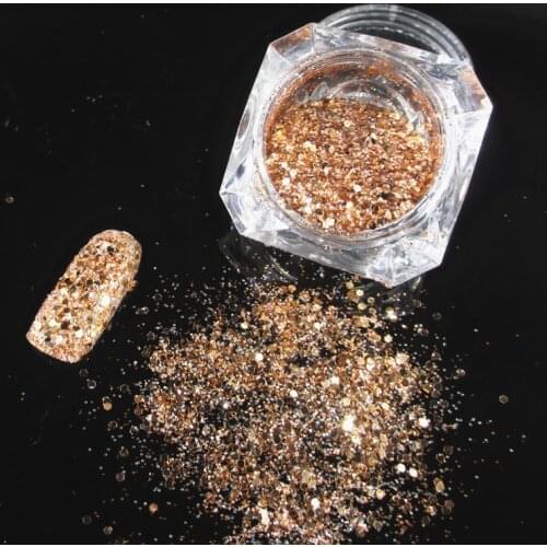 1 Box 3D Colorful Sequins Spangles Manicure Nails Art Decorations Nail Mermaid Glitter Flakes Sparkly